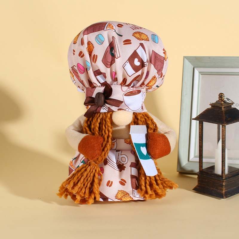 Coffee cup gnome doll