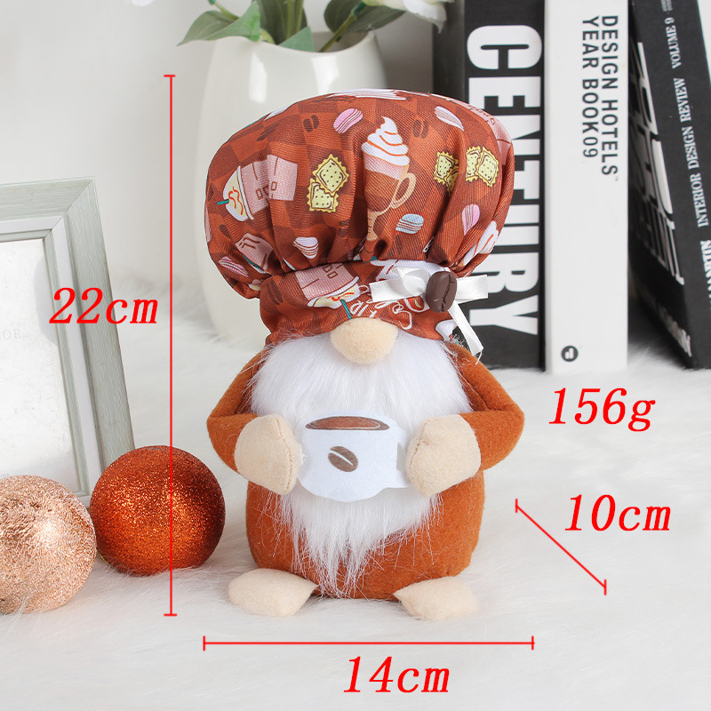 Coffee cup gnome doll