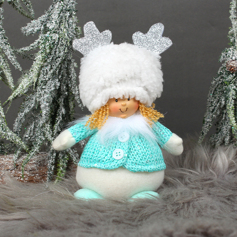 Christmas antler elf doll