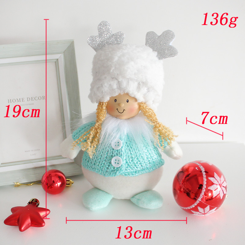 Christmas antler elf doll