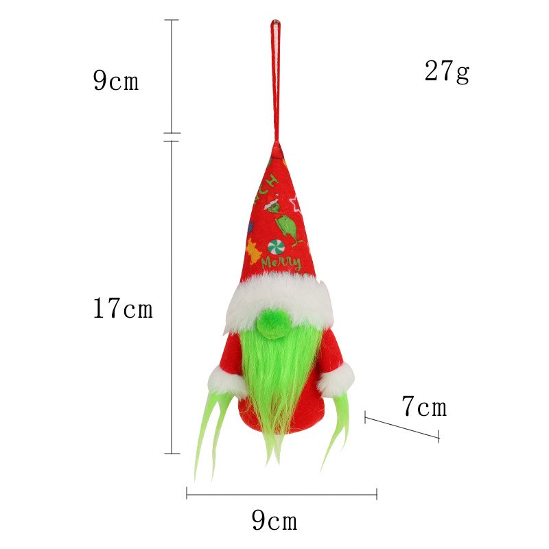 Santa Gnome Christmas Faceless Doll
