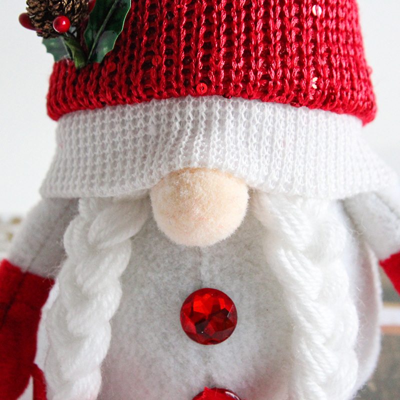 Christmas faceless doll