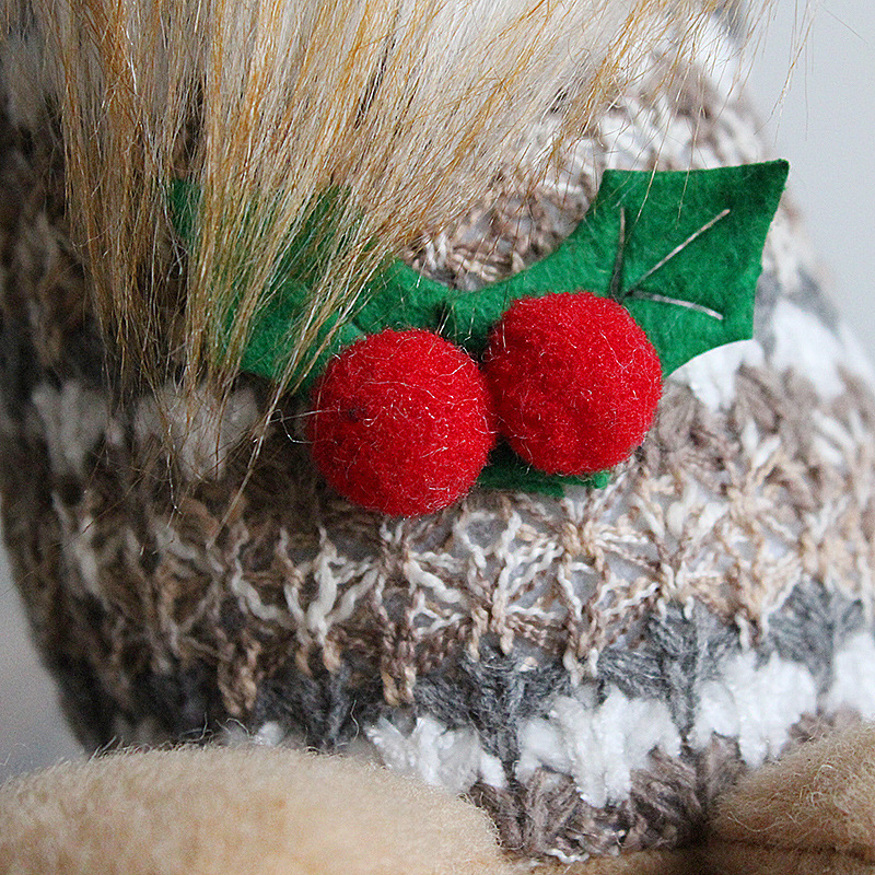 Cherry faceless doll