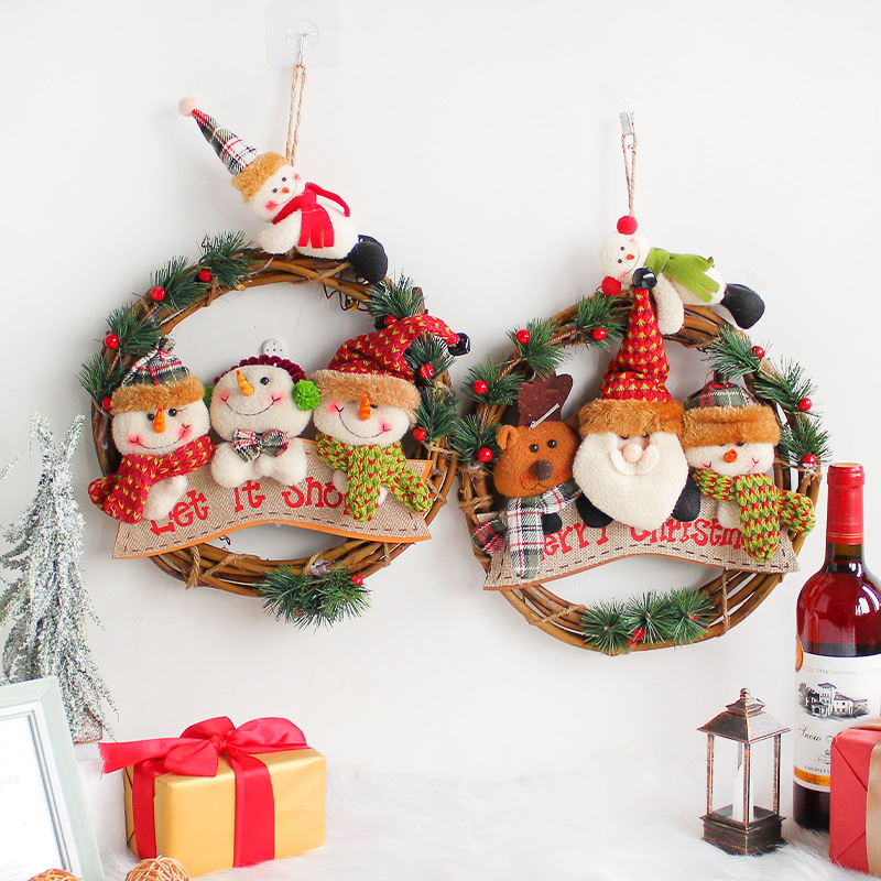 Christmas doll garland 