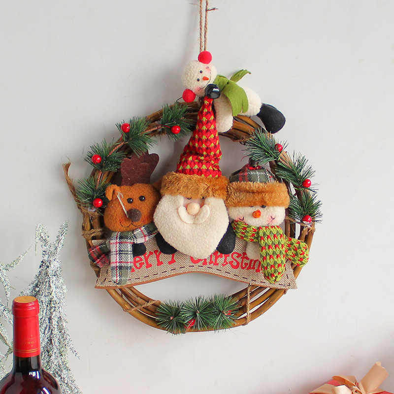 Christmas doll garland 