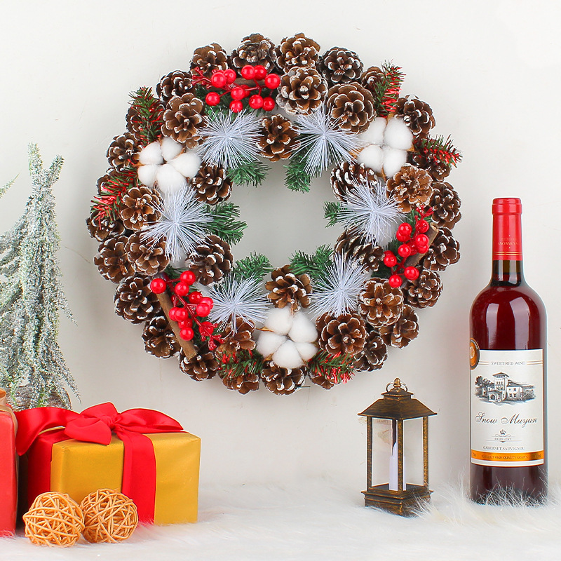 Christmas pine cone garland 