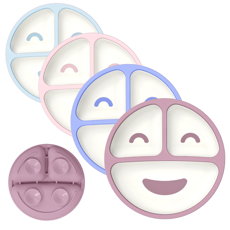 Two-color smiley plate Two-color smiley plate