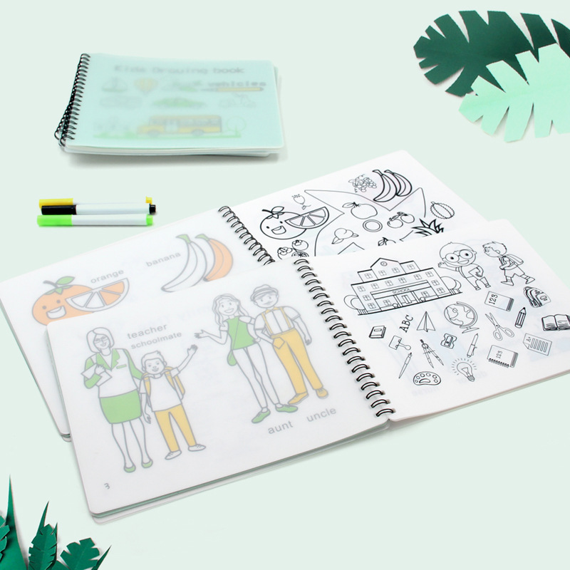 silicone kids drawing book