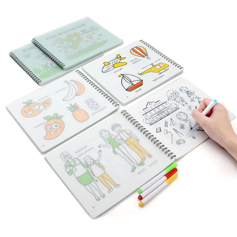 silicone kids drawing book