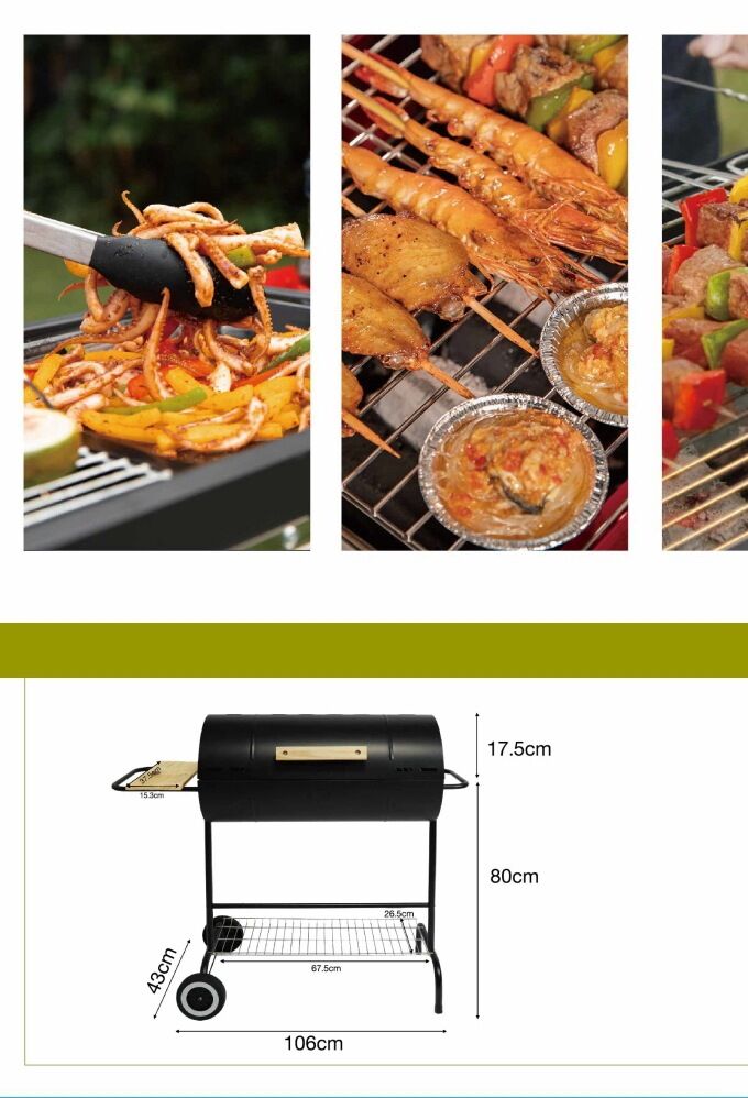 Barrel grill with lid(simple)