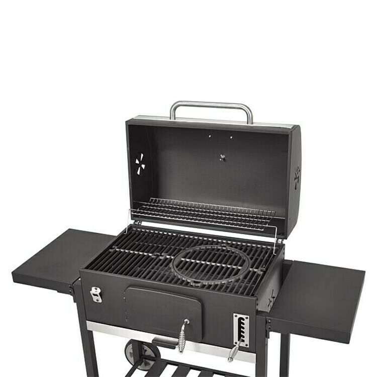 XXL Double side plate trolley charcoal grill