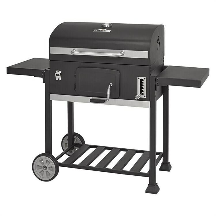 XXL Double side plate trolley charcoal grill XXL Double side plate trolley charcoal grill