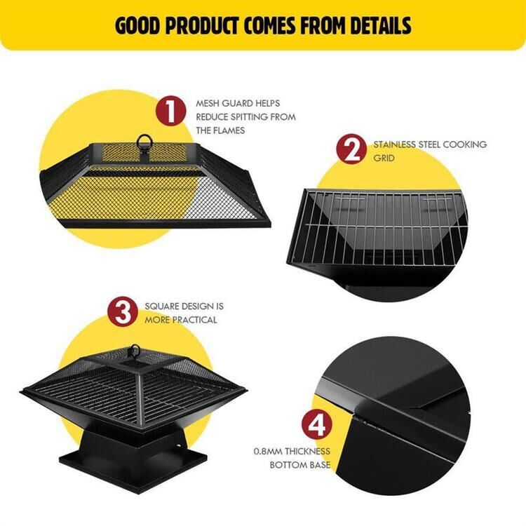 Trolley Barbecue Charcoal Grill Outdoor Grill