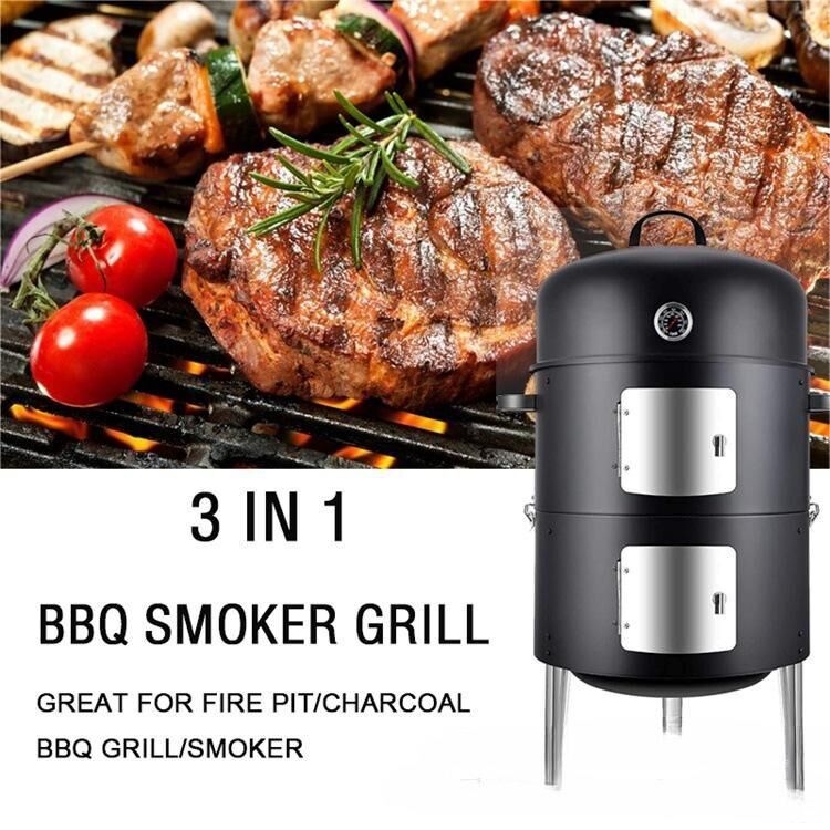 17-Inch Charcoal Smoker Grill
