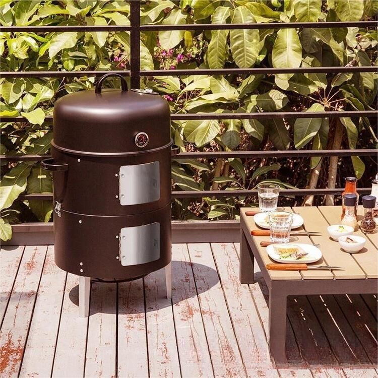17-Inch Charcoal Smoker Grill