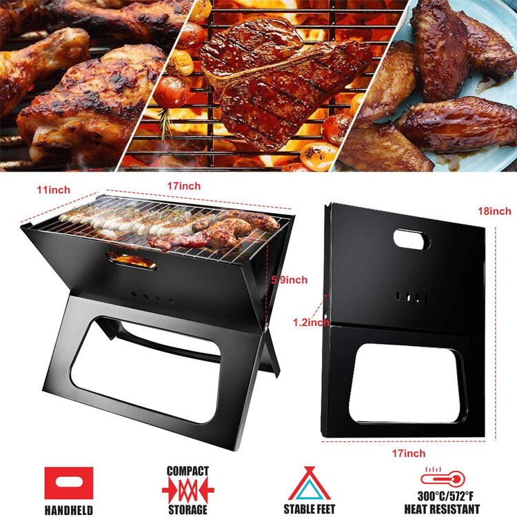 Charcoal Portable X shape Barbecue Grill