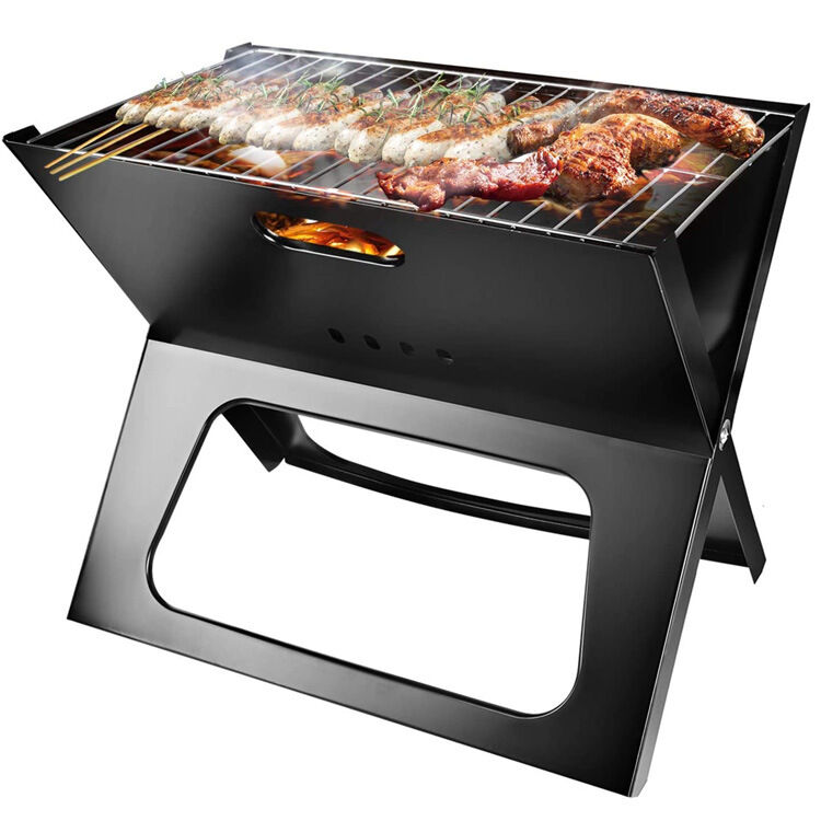 Charcoal Portable X shape Barbecue Grill