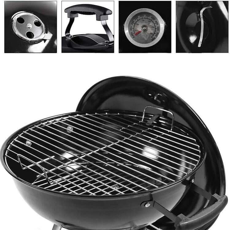 17-Inch apple shape tripod barbecue grill
