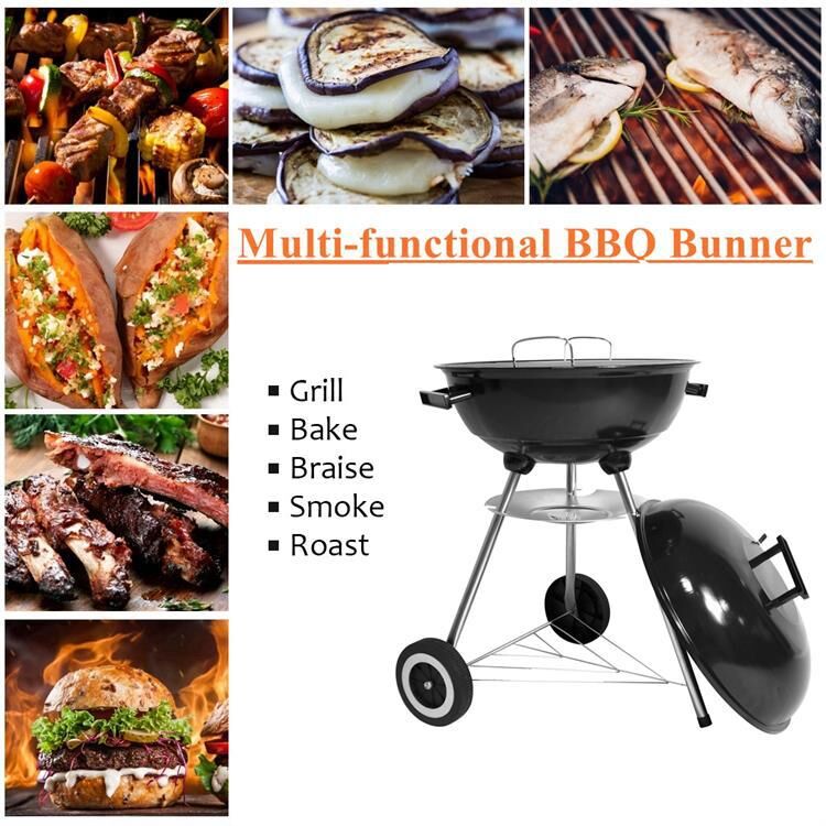 17-Inch apple shape tripod barbecue grill