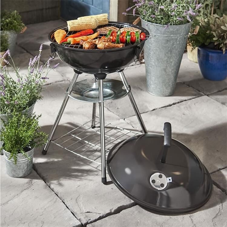 17-Inch apple shape tripod barbecue grill