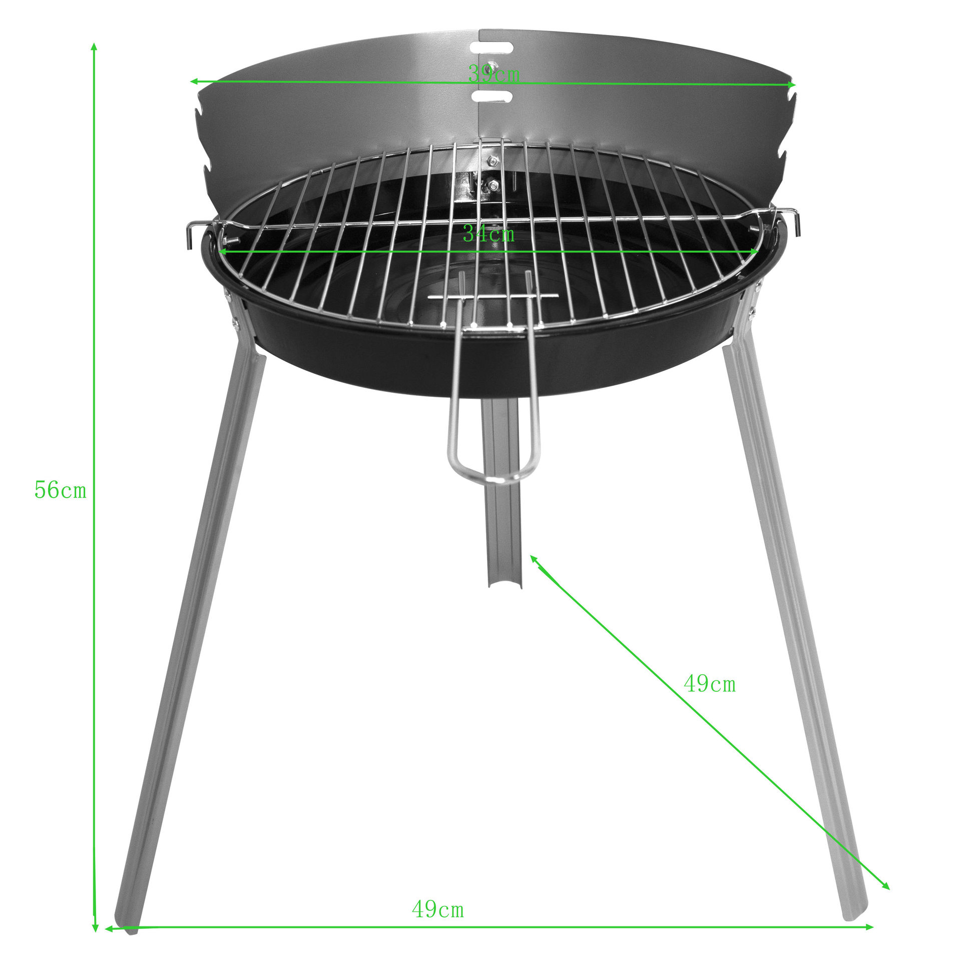14-Inch Simple Round Bbq grill