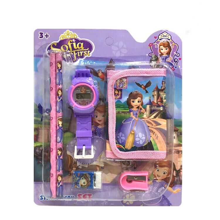 Children Cartoon Wallet Watch Set