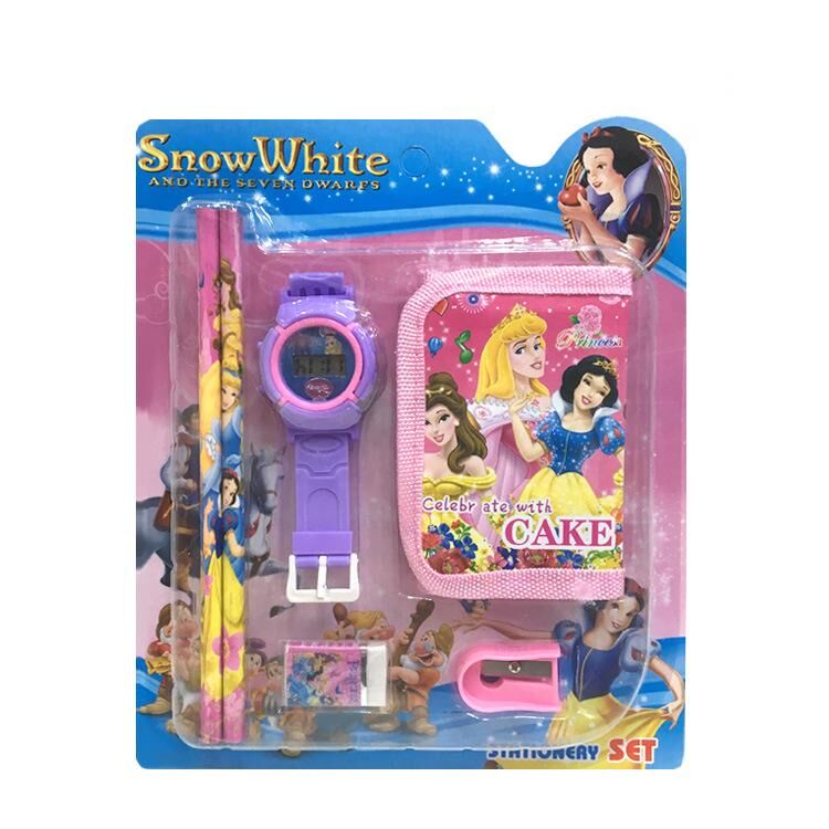 Children Cartoon Wallet Watch Set