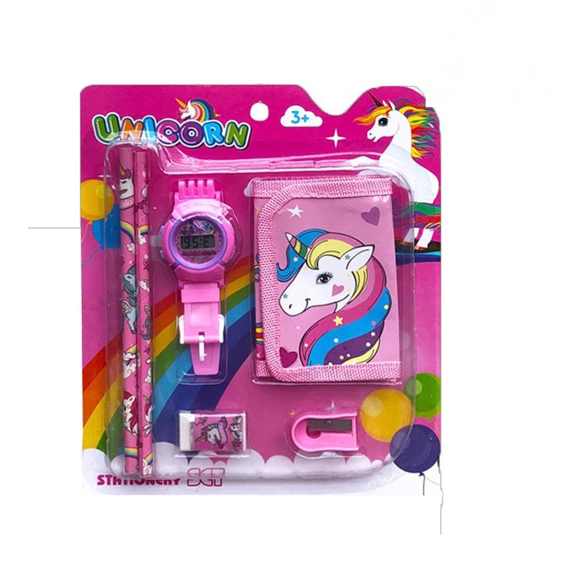 Children Cartoon Wallet Watch Set