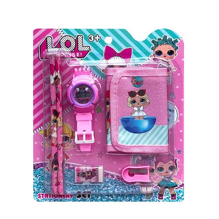 Children Cartoon Wallet Watch Set