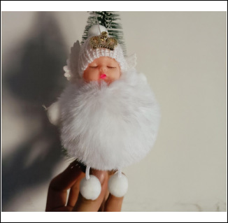 Christmas doll ornament