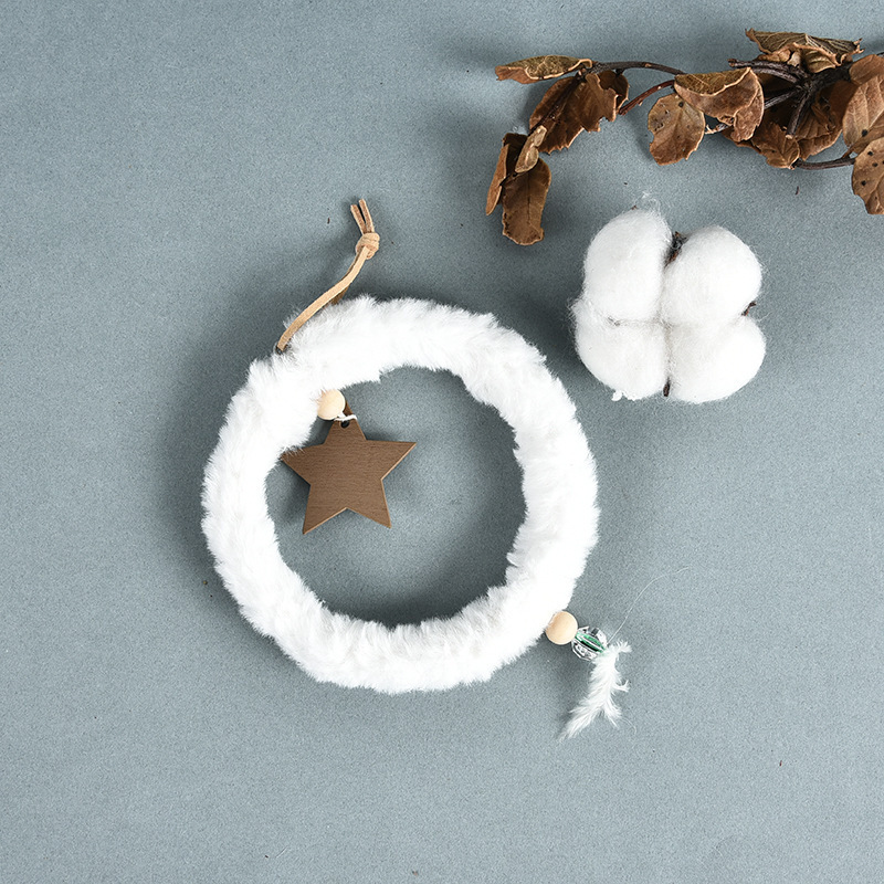 Christmas Plush circle ornament