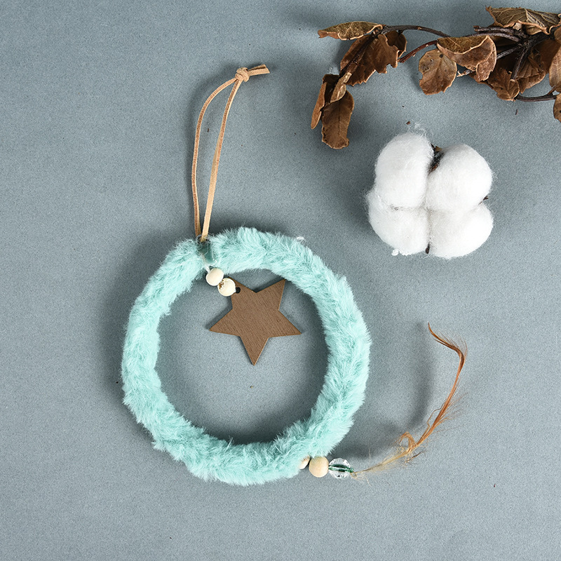Christmas Plush circle ornament