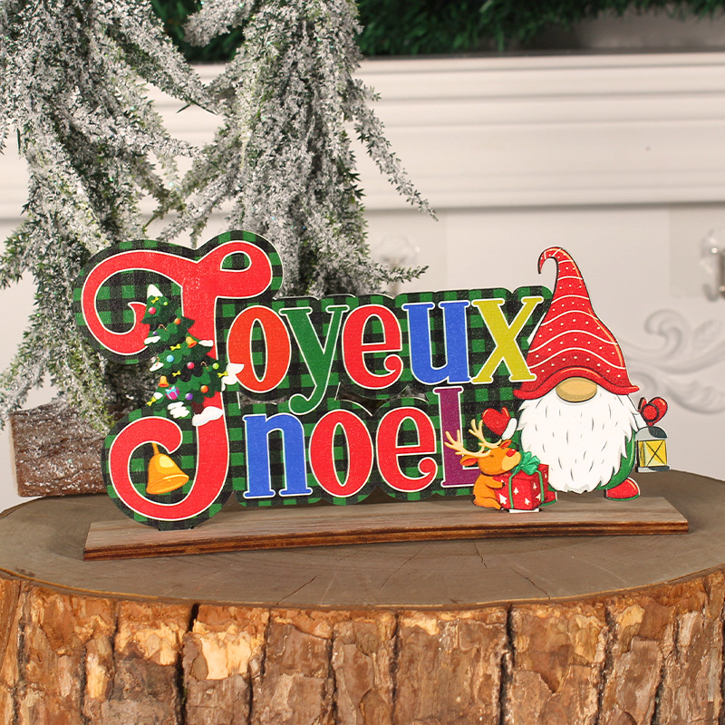 Christmas wooden ornament