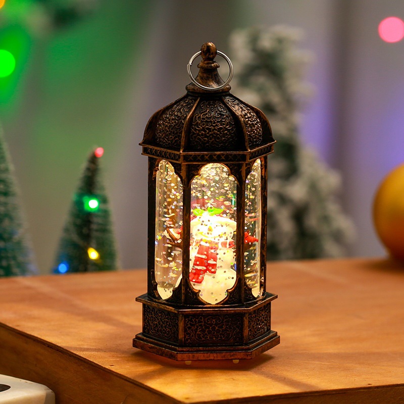 Christmas Luminous telephone booth ornament