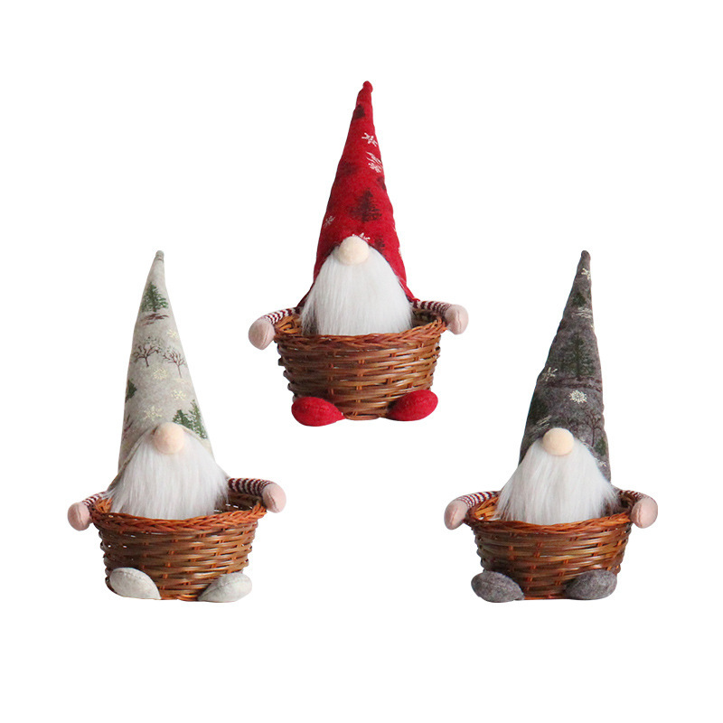 Christmas pointy hat candy basket ornament Christmas pointy hat candy basket ornament