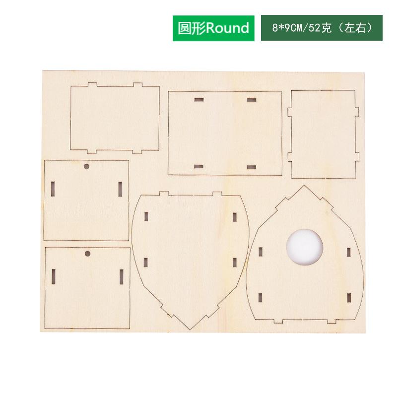 Christmas wooden house ornament