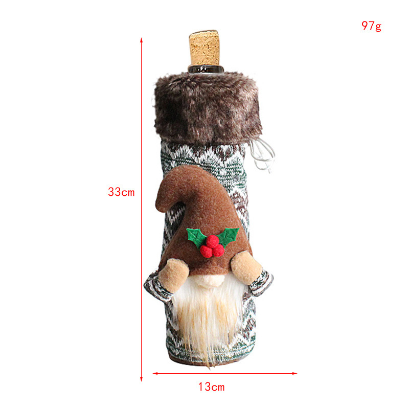 Christmas bottle cover