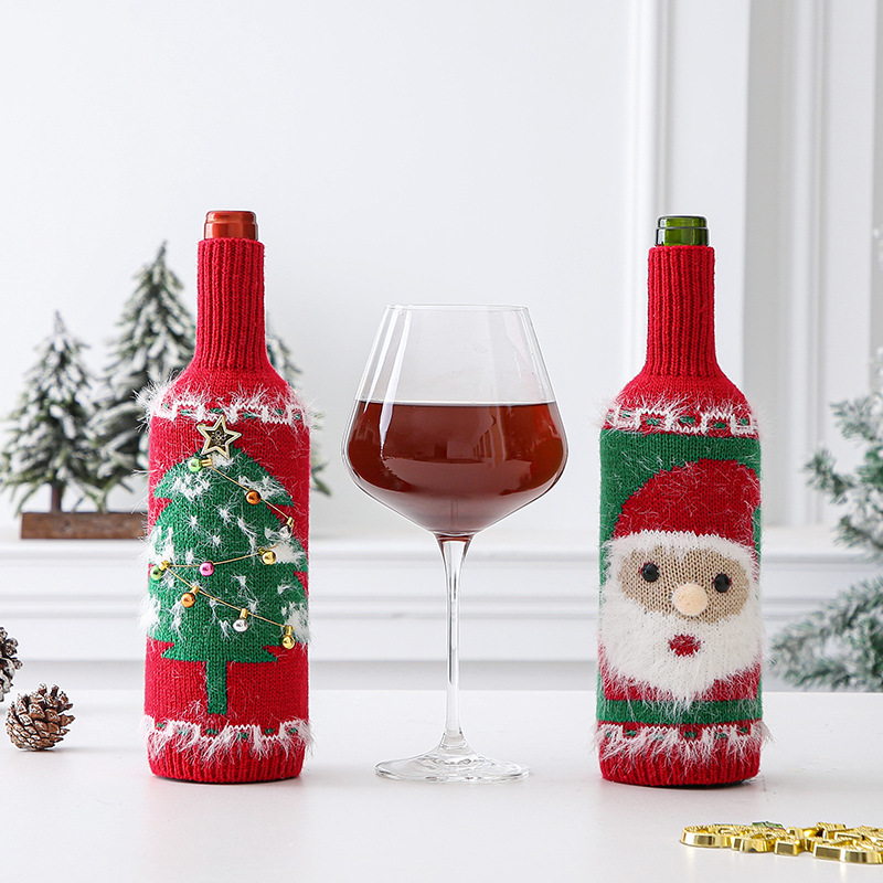 Christmas bottle cover