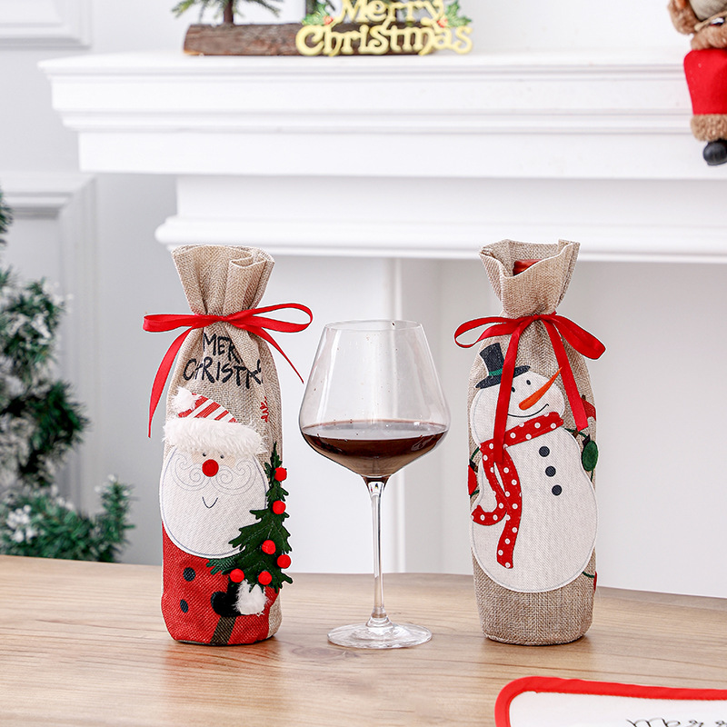 Christmas bottle cover