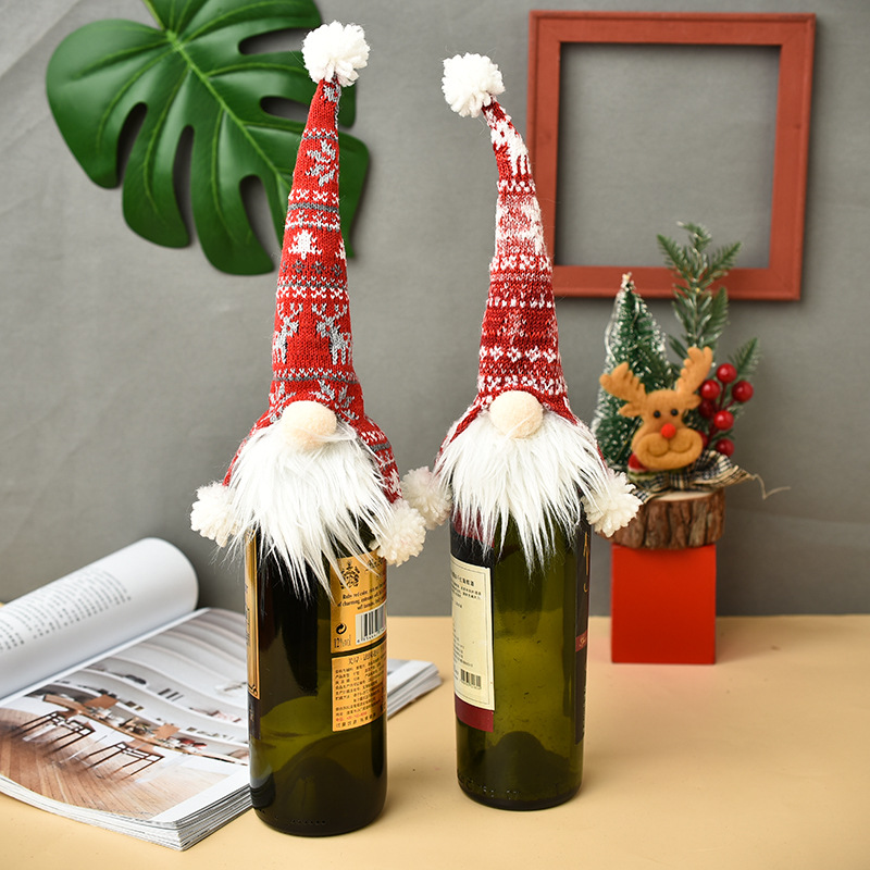 Christmas bottle cover