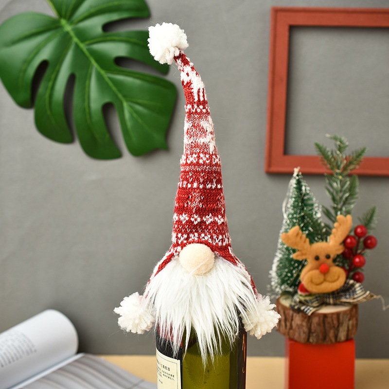 Christmas bottle cover