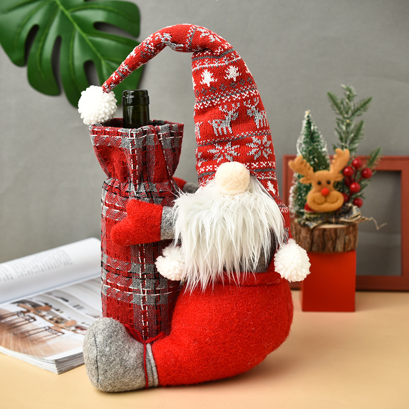 Christmas bottle cover