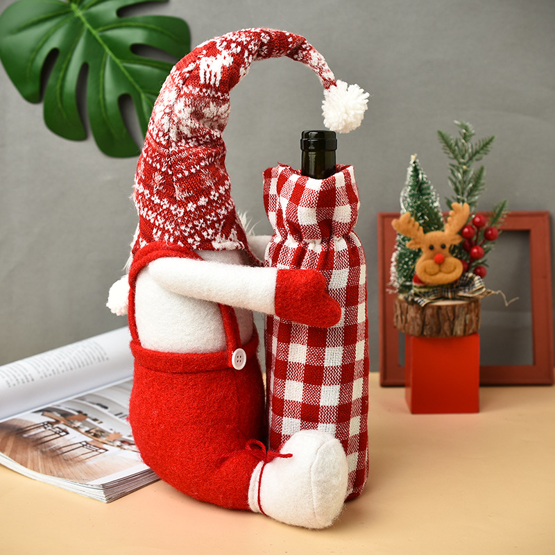 Christmas bottle cover