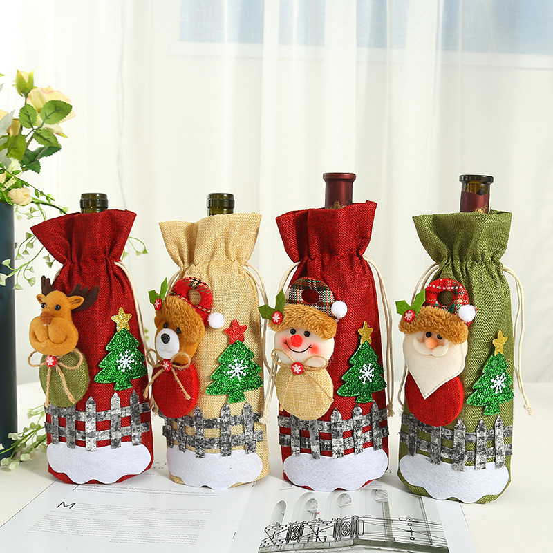 Christmas bottle cover Christmas bottle cover