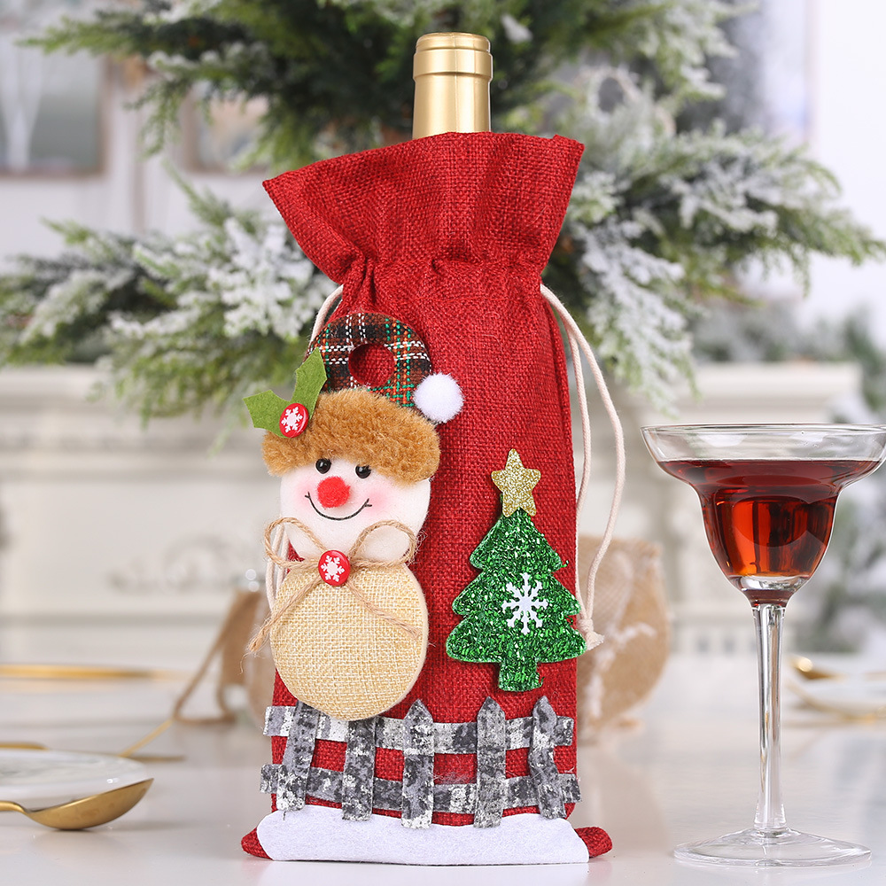 Christmas bottle cover