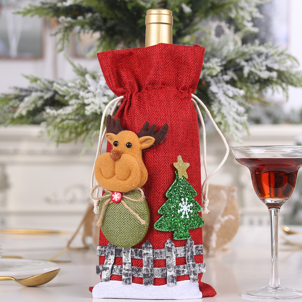 Christmas bottle cover