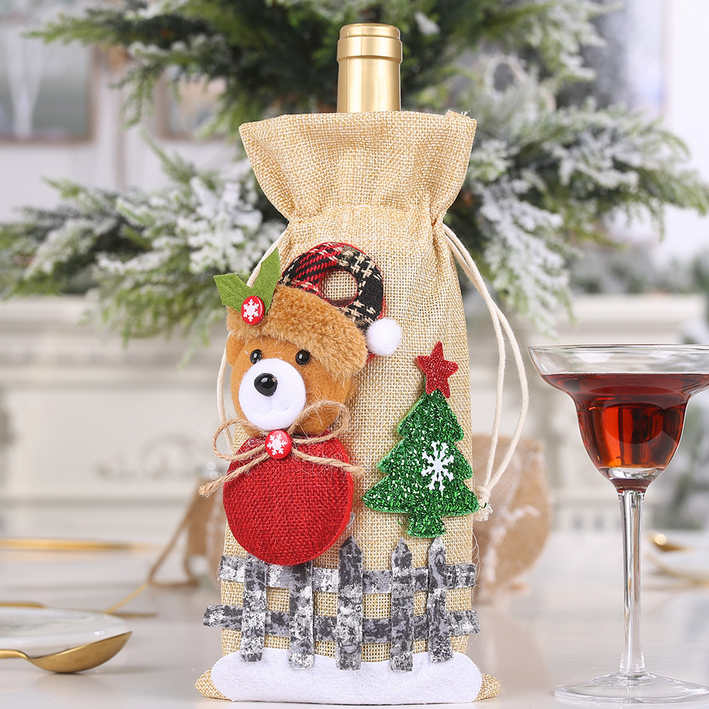 Christmas bottle cover