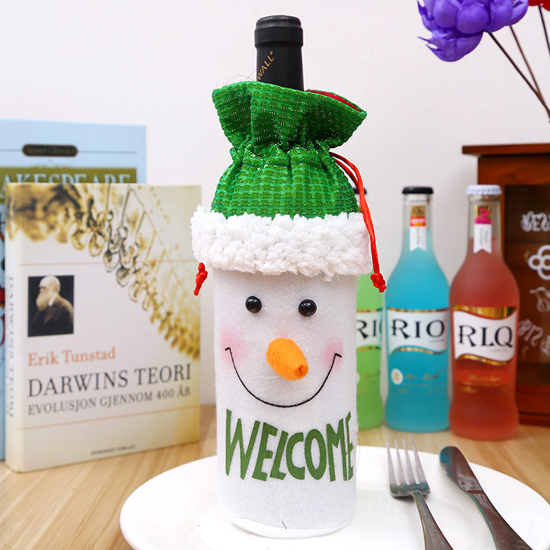 Christmas bottle cover