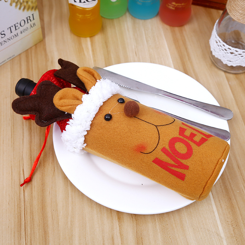 Christmas bottle cover