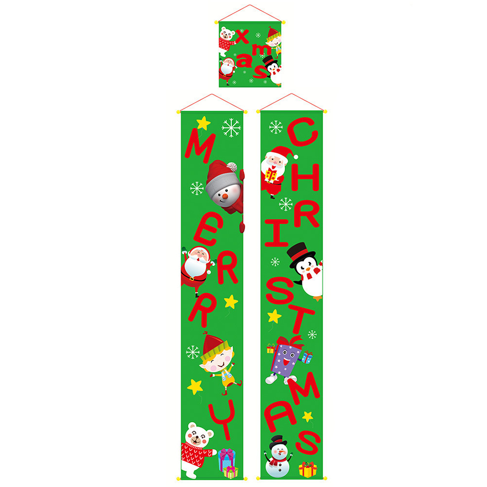 Christmas couplets hung cloth